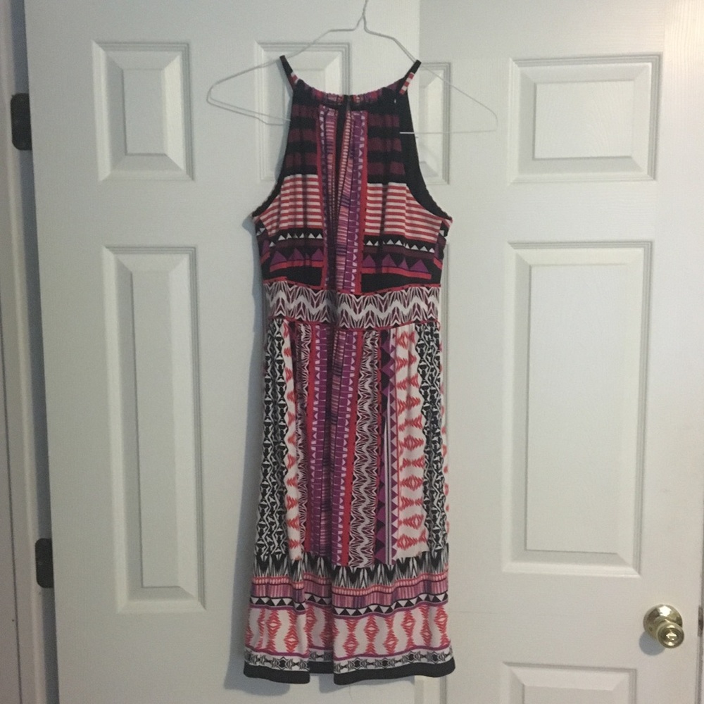 high neck sundress